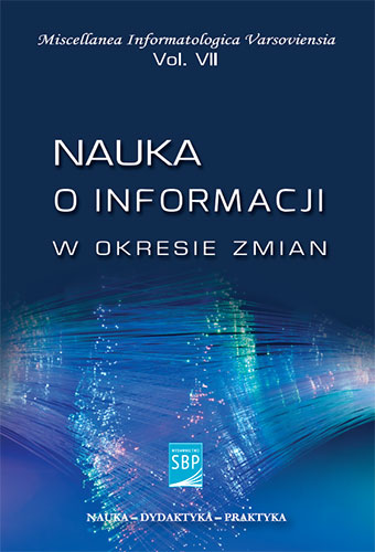 Okładka Czasopisma Open Access i repozytoria naukowe elementem obszaru pośredniczenia w komunikacji naukowej historyków najnowszych dziejów Polski