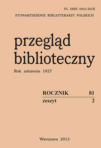 Okładka Biblioteka Stacji Naukowej Polskiej Akademii Nauk w Wiedniu