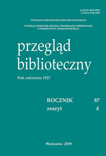 Okładka Data Librarian and Data Steward – New Tasks and Responsibilities of Academic Libraries in the Context of Open Research Data Implementation in Poland