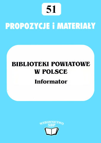 Okładka Biblioteki powiatowe w Polsce