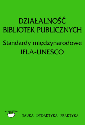 Okładka Działalność bibliotek publicznych