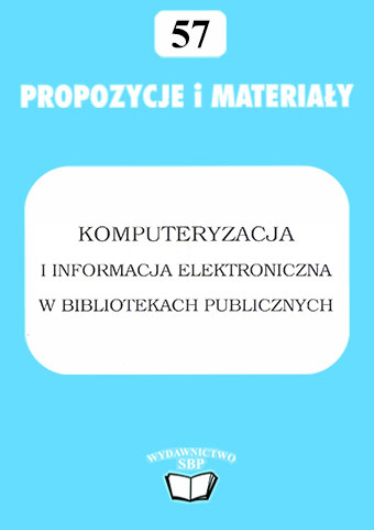 Okładka Komputeryzacja i informacja elektroniczna w bibliotekach publicznych